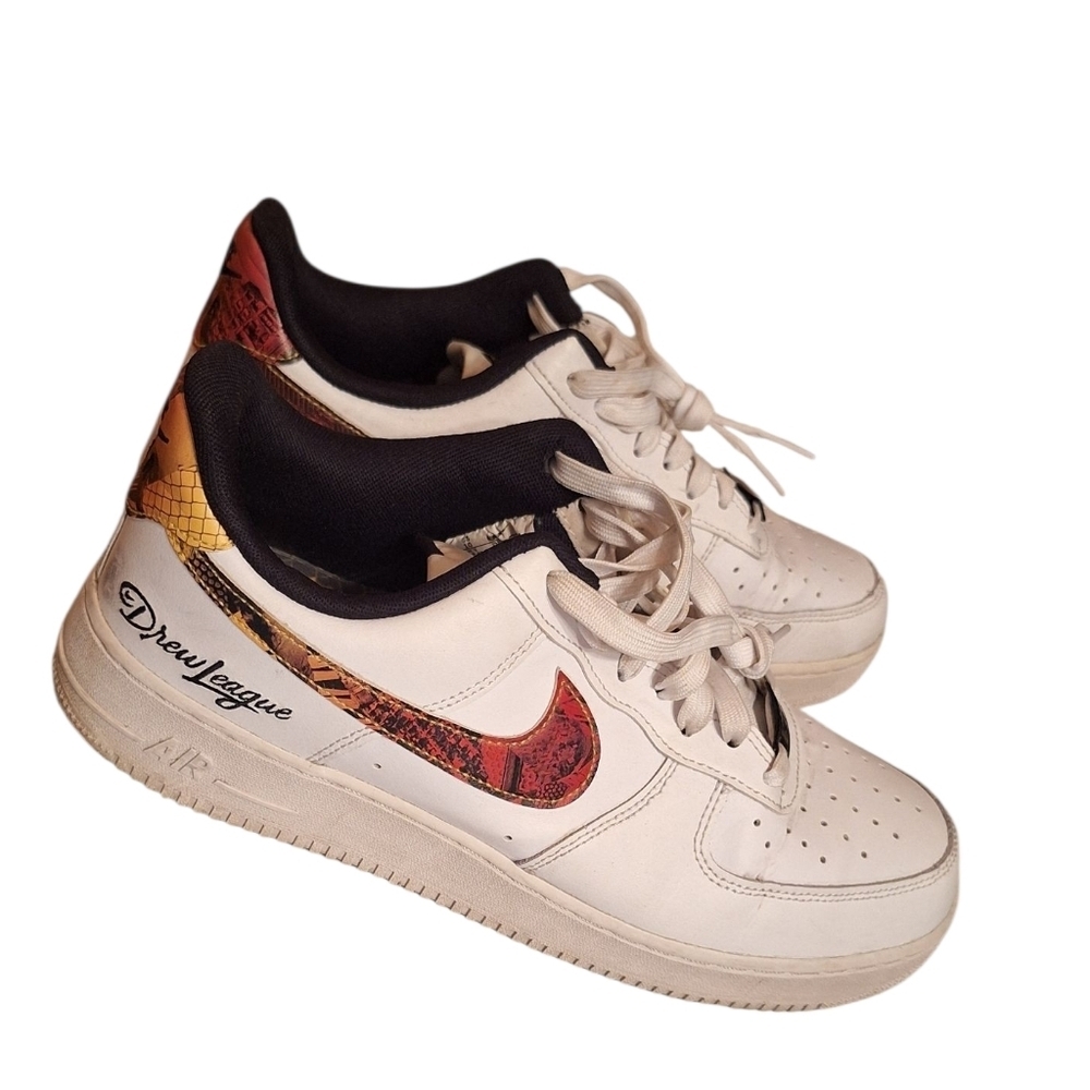 Nike Air Force 1 One Low Drew League 2021 White Multicolor DM7578-100 sz 10 Men